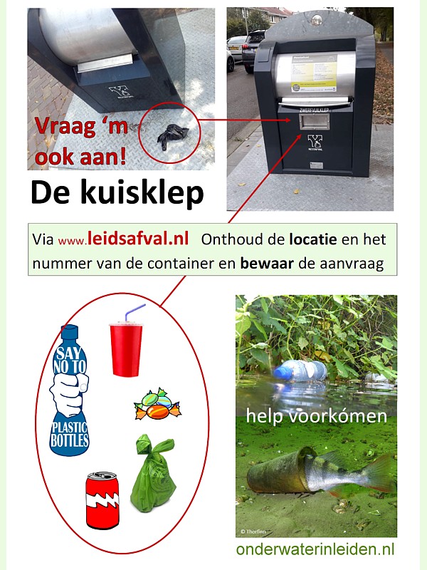 Vraag een kuisklep aan: makkelijk zwerfies en poepzakjes weggooien zónder pasje! Vraag een kuisklep aan: makkelijk zwerfies en poepzakjes weggooien zónder pasje!